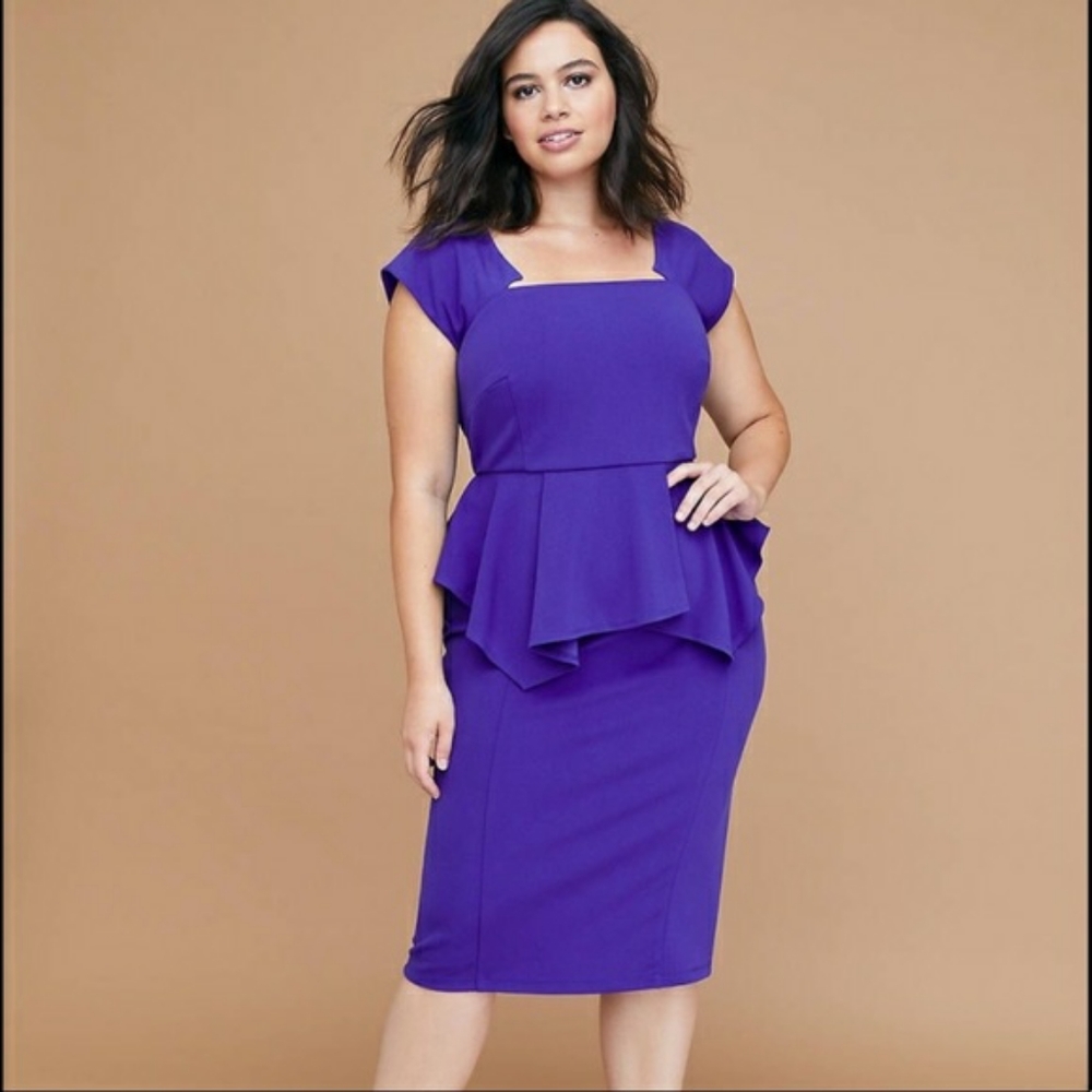 Lane Bryant Peplum Dress - Size 24